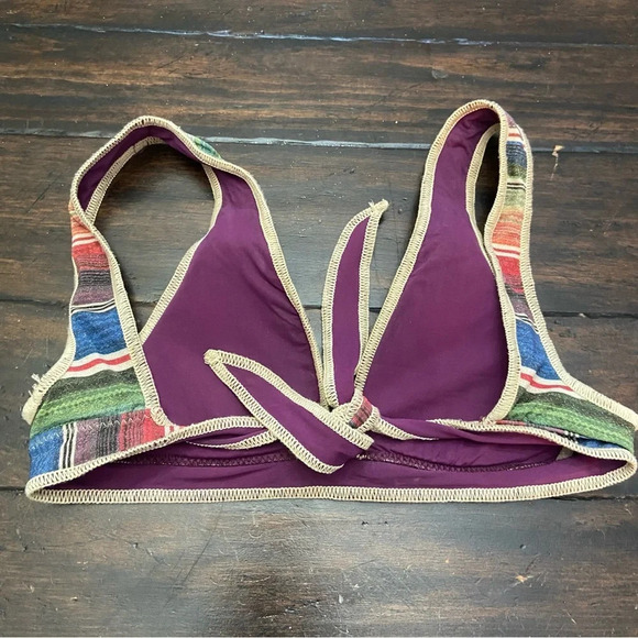 Becc by Rebecca virtue East Village Metallic Striped Bikini Top 28686 - Picture 3 of 8